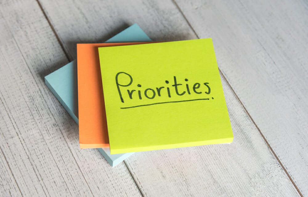 Priorities,Reminder,Handwriting,On,Sticky,Note,On,White,Background,,Top